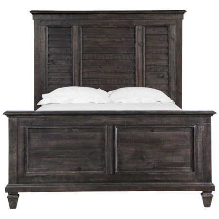 Queen Shutter Panel Bed